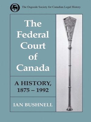 cover image of The Federal Court of Canada